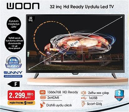 Woon 32 inç Hd Ready Uydulu Led Tv image