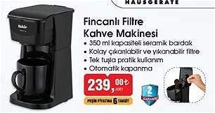 Fakir Fincanlı Filtre Kahve Makinesi 350 ml image