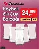 Paşabahçe Heybeli 6'lı Çay Bardağı image