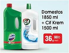 Domestos 1850 ml+Cif Krem 1500 ml image