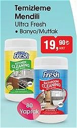 Ultra Fresh Temizleme Mendili Banyo/Mutfak 80 Yaprak image