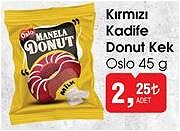 Oslo Kırmızı Kadife Donut Kek 45 g image