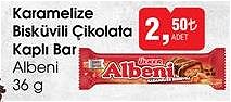 Albeni Karamelize Bisküvili Çikolata Kaplı Bar 36 g image