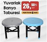 Yuvarlak Banyo Taburesi image