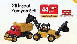 Uçar Oyuncak 2'li İnşaat Kamyon Seti image