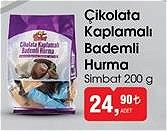 Bim Simbat Çikolata Kaplamalı Bademli Hurma 200 g