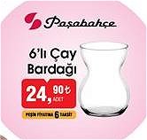 Paşabahçe 6'lı Çay Bardağı image