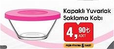 Lav Kapaklı Yuvarlak Saklama Kabı image