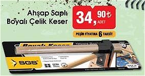 Ahşap Saplı Boyalı Çelik Keser image