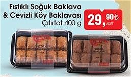 Çıtırtat Fıstıklı Soğuk Baklava & Cevizli Köy Baklavası 400 g image
