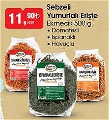 Ekmecik Sebzeli Yumurtalı Erişte 500 g image