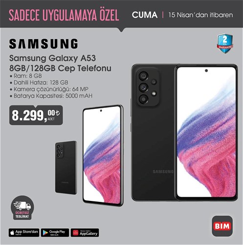 Samsung Galaxy A53 8 GB/128 GB Cep Telefonu image
