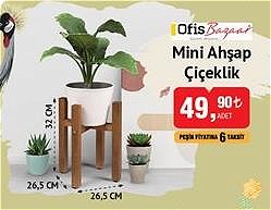 Ofis Bazaar Mini Ahşap Çiçeklik image