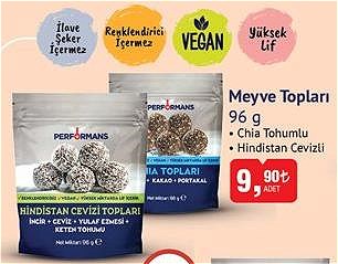 Performans Meyve Topları 96 g Çeşitleri image