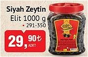 Elit Siyah Zeytin 1000 g 291-350 image