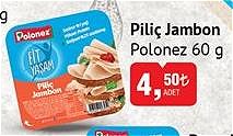 Polonez Fit Yaşam Piliç Jambon 60 g image