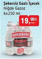 Niğde Gazoz Şekersiz Gazlı İçecek 6x250 ml image