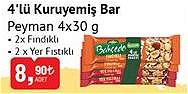 Peyman 4'lü Kuruyemiş Bar 4x30 g Çeşitleri image