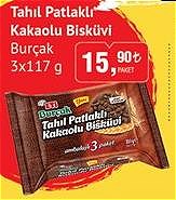 Eti Burçak Tahıl Patlaklı Kakaolu Bisküvi 3x117 g image