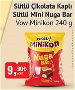 Vow Minikon Sütlü Çikolata Kaplı Sütlü Mini Nugar Bar 240 g image