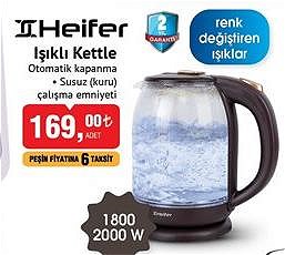 Heifer Işıklı Kettle 1800-2000 W image