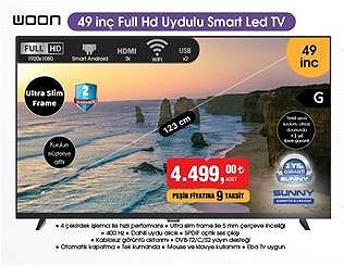 Woon 49 inç Full Hd Uydulu Smart Led Tv image