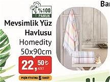 Homedity Mevsimlik Yüz Havlusu 50x90 cm image