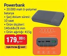 Powerbank 20.000 Mah 140x68x28 cm image
