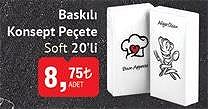 Soft Baskılı Konsept Peçete 20'li image