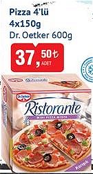 Dr. Oetker Pizza 4'lü 4x150 g 600 g image