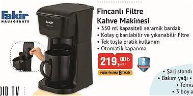 Fakir Fincanlı Filtre Kahve Makinesi  image