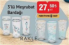 Rakle 3'lü Meşrubat Bardağı image