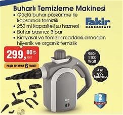 Fakir Buharlı Temizleme Makinesi 950-1100 Watt image