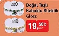 Gloss Doğal Taşlı Kabuklu Bileklik image