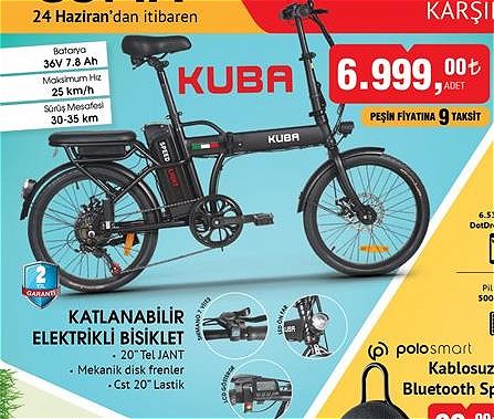 Kuba Katlanabilir Elektrikli Bisiklet image