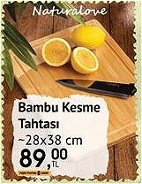 Naturalove Bambu Kesme Tahtası 28x38 cm image