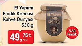 Kahve Dünyası 350 g El Yapımı Fındık Kreması  image