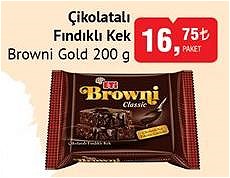 Browni Gold 200 g Çikolatalı Fındıklı Kek image