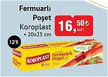 Koroplast Fermuarlı Poşet 20x25 cm 12'li image