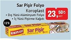 Koroplast Sar Pişir Folyo 12'li image