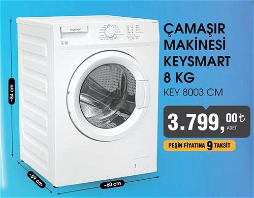 Keysmart KEY 8003 CM Çamaşır Makinesi 8 kg image