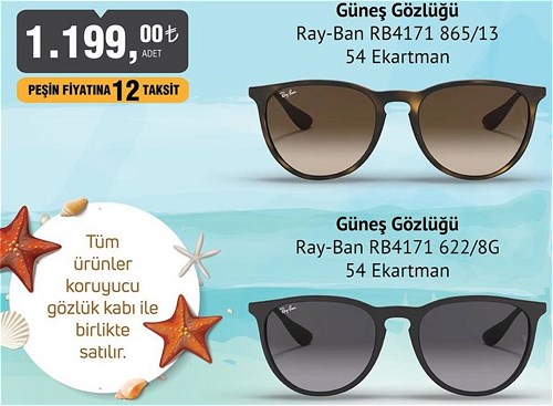 Ray-Ban RB4171 622/8G 54 Ekartman Güneş Gözlüğü image