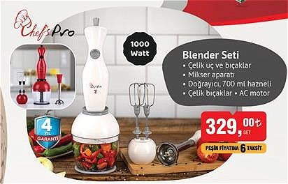 Chef's Pro Blender Seti 1000 W image