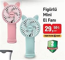 Figürlü Mini El Fanı image