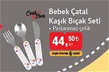 Cook with Love Bebek Çatal Kaşık Bıçak Seti image