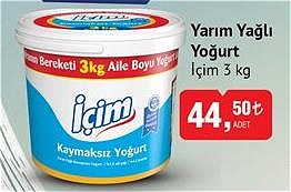 İçim Yarım Yağlı Yoğurt 3 kg image