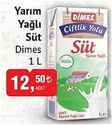 Dimes Yarım Yağlı Süt 1 l image