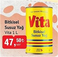 Vita Bitkisel Susuz Yağ 1 l image