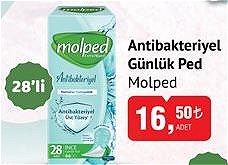 Molped Antibakteriyel Günlük Ped 28'li image