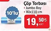 Çöp Torbası Jumbo Boy 80x110 cm 10'lu image